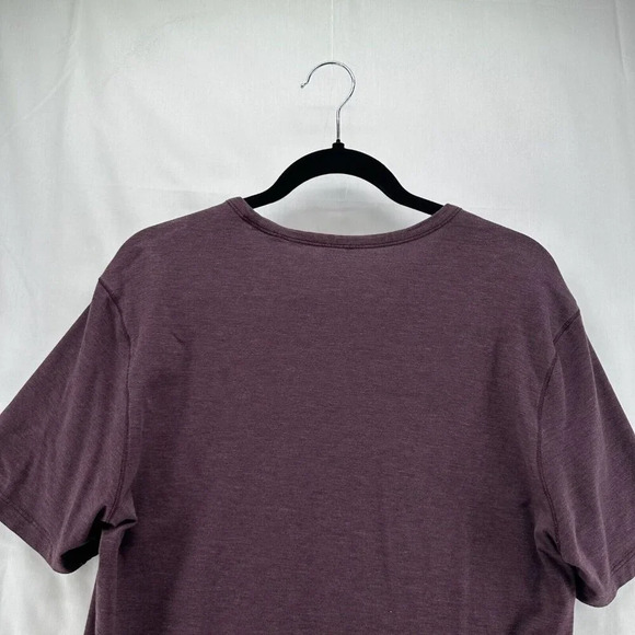 Lululemon Shirt Mens Size M Crewneck Short Sleeve Jersey Heather Purple - Picture 5 of 10